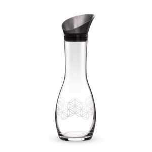 Wasserkaraffe mit Blume des Lebens, 1,3 Liter