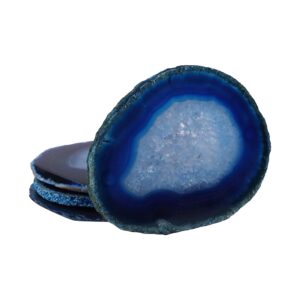 Achat-Untersetzer blau (4 St./Set)