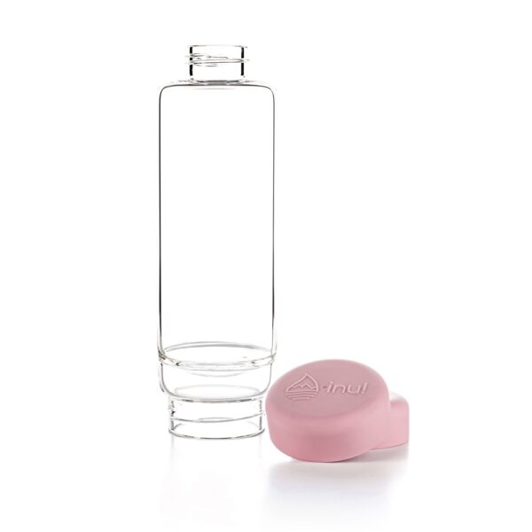 inu! Trinkflasche von VitaJuwel in Blossom Rose mit Rosenquarz – Bild 2