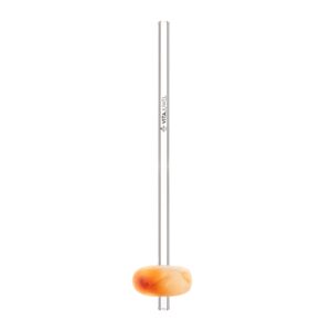 VitaJuwel Crystal Straw Carneol (Glas-Trinkhalm mit Edelstein)