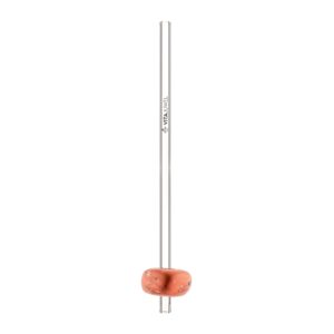 VitaJuwel Crystal Straw roter Jaspis (Glas-Trinkhalm mit Edelstein)